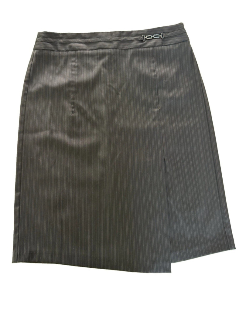 Vintage United Colors of Benetton Brown Pinstripe Skirt